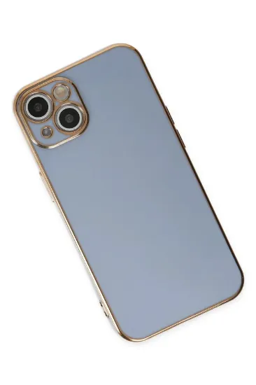 Newface iPhone 14 Kılıf Volet Silikon - Mavi resmi