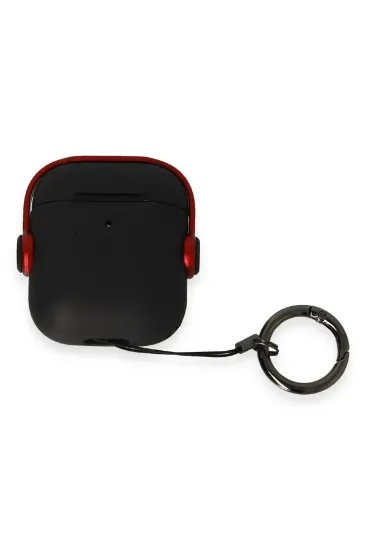 Newface Airpods 2 (2.nesil) Cool Kılıf - Siyah-Kırmızı resmi