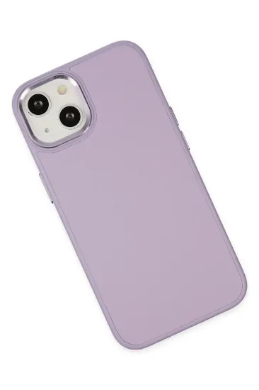 Newface iPhone 14 Plus Kılıf Asya Deri Silikon - Lila resmi