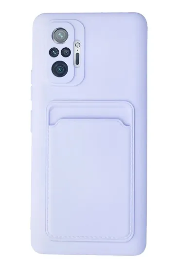 Newface Xiaomi Redmi Note 10 Pro Kılıf Kelvin Kartvizitli Silikon - Lila resmi