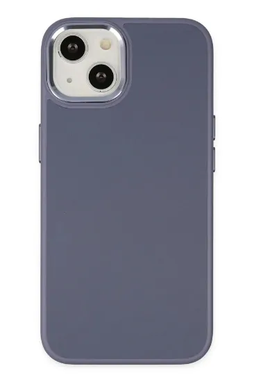 Newface iPhone 14 Plus Kılıf Asya Deri Silikon - Mor resmi