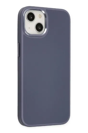 Newface iPhone 14 Plus Kılıf Asya Deri Silikon - Mor resmi