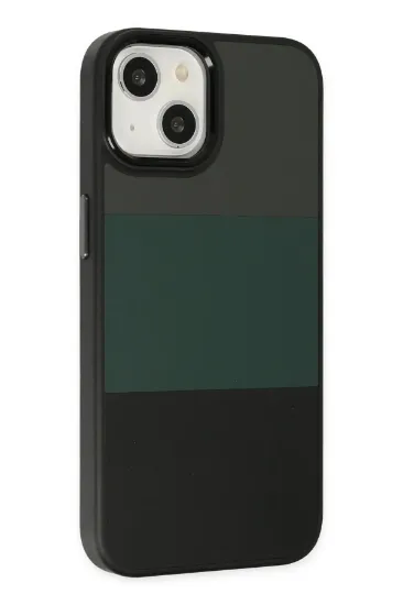 Newface iPhone 14 Plus Kılıf King Kapak - Gri-Siyah resmi