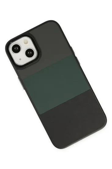 Newface iPhone 14 Plus Kılıf King Kapak - Gri-Siyah resmi