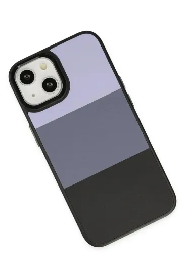 Newface iPhone 14 Plus Kılıf King Kapak - Lila-Siyah resmi