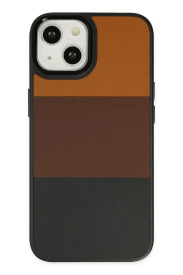 Newface iPhone 14 Plus Kılıf King Kapak - Taba-Siyah resmi