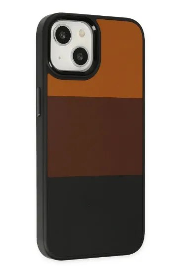 Newface iPhone 14 Plus Kılıf King Kapak - Taba-Siyah resmi