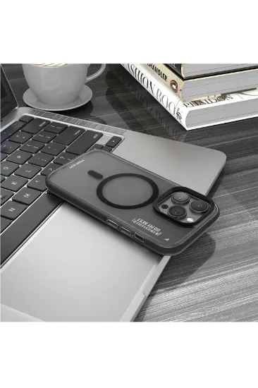 Newface iPhone 14 Pro Kılıf Blueo Friendly Magsafe Kapak - Derin Mor resmi