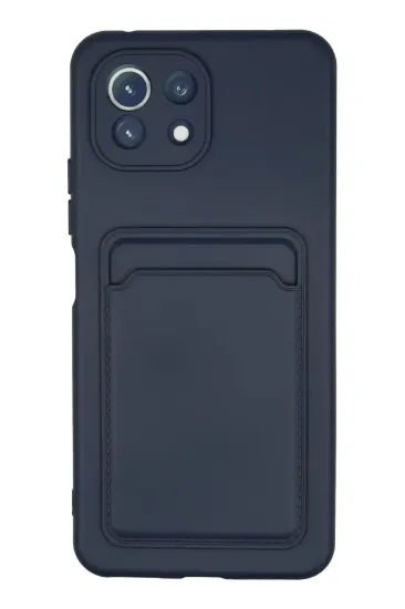 Newface Xiaomi Mi 11 Kılıf Kelvin Kartvizitli Silikon - Lacivert resmi