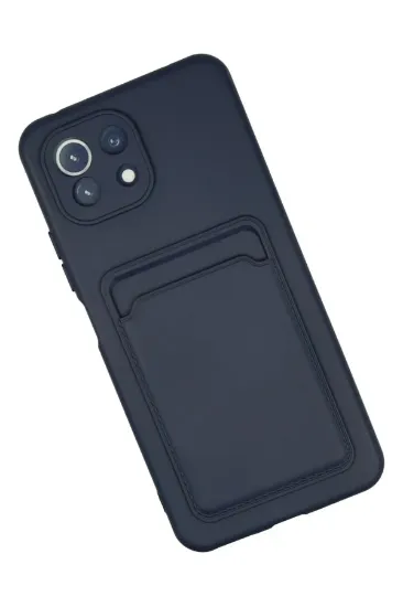 Newface Xiaomi Mi 11 Kılıf Kelvin Kartvizitli Silikon - Lacivert resmi