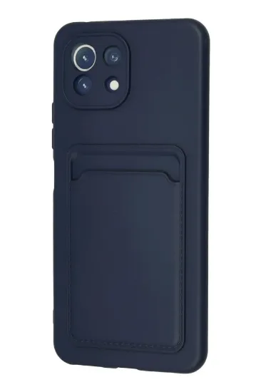 Newface Xiaomi Mi 11 Kılıf Kelvin Kartvizitli Silikon - Lacivert resmi