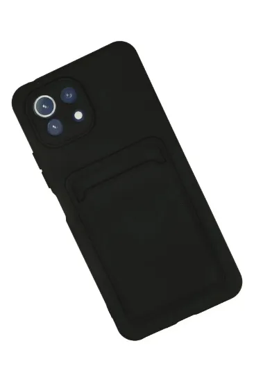 Newface Xiaomi Mİ 11 Lite Kılıf Kelvin Kartvizitli Silikon - Siyah resmi