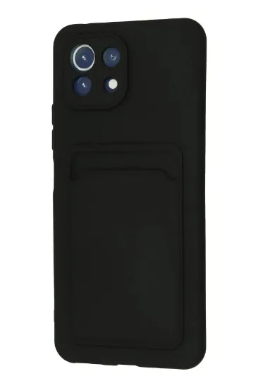 Newface Xiaomi Mİ 11 Lite Kılıf Kelvin Kartvizitli Silikon - Siyah resmi