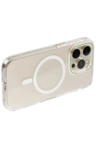Newface iPhone 14 Pro Max Kılıf Blueo Anti Drop Magsafe Kapak - Yeşil resmi