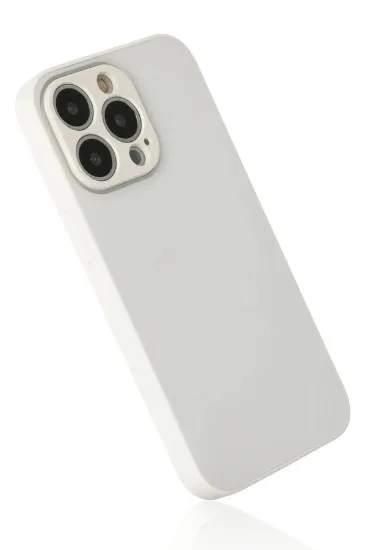 Newface iPhone 14 Pro Max Kılıf Glass Kapak - Beyaz resmi