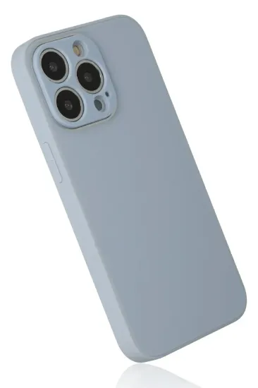 Newface iPhone 14 Pro Max Kılıf Glass Kapak - Sky Blue resmi