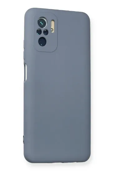 Newface Xiaomi Redmi Note 10 Kılıf Nano içi Kadife Silikon - Gri resmi