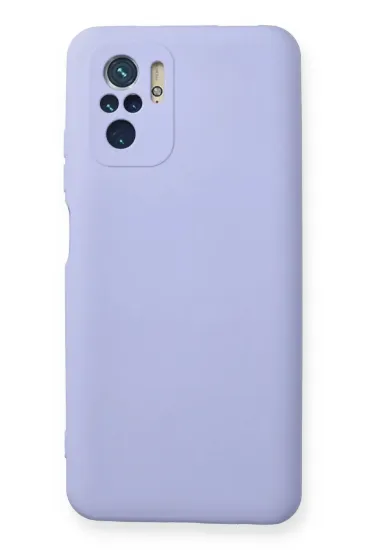 Newface Xiaomi Redmi Note 10 Kılıf Nano içi Kadife Silikon - Lila resmi