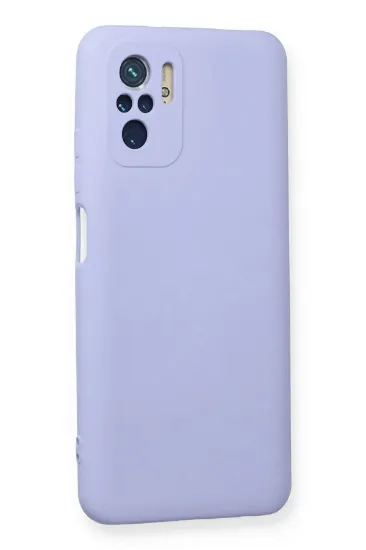 Newface Xiaomi Redmi Note 10 Kılıf Nano içi Kadife Silikon - Lila resmi
