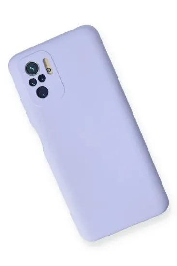 Newface Xiaomi Redmi Note 10 Kılıf Nano içi Kadife Silikon - Lila resmi