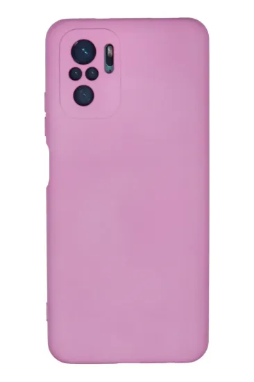 Newface Xiaomi Redmi Note 10 Kılıf Nano içi Kadife Silikon - Pembe resmi