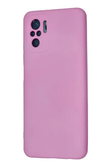 Newface Xiaomi Redmi Note 10 Kılıf Nano içi Kadife Silikon - Pembe resmi
