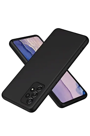 Newface Samsung Galaxy A72 Kılıf First Silikon - Siyah resmi
