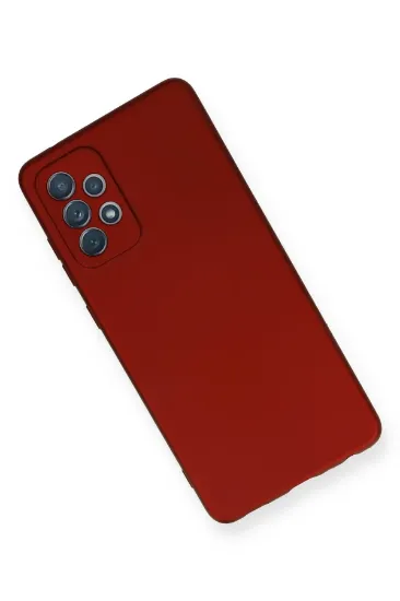 Newface Samsung Galaxy A72 Kılıf First Silikon - Bordo resmi