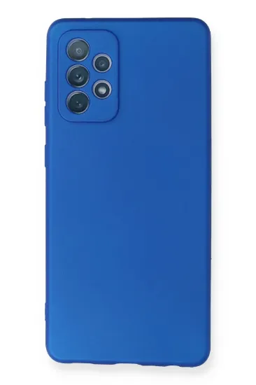 Newface Samsung Galaxy A72 Kılıf First Silikon - Mavi resmi