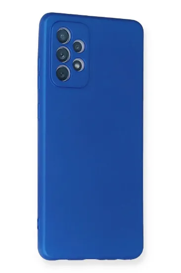 Newface Samsung Galaxy A72 Kılıf First Silikon - Mavi resmi