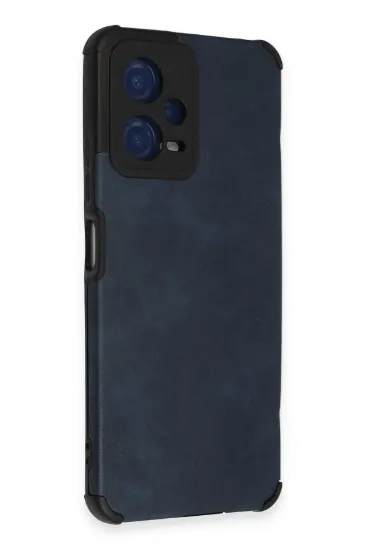 Newface Xiaomi Redmi Note 12 5G Kılıf Loop Deri Silikon - Lacivert resmi