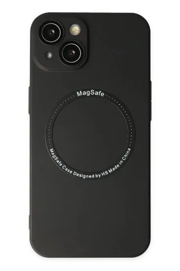 Newface iPhone 14 Plus Kılıf Jack Magneticsafe Lens Silikon - Siyah resmi