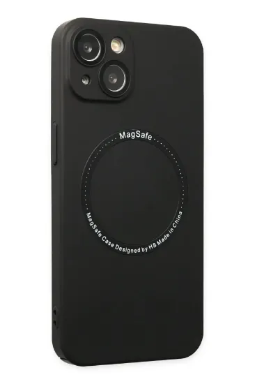 Newface iPhone 14 Plus Kılıf Jack Magneticsafe Lens Silikon - Siyah resmi