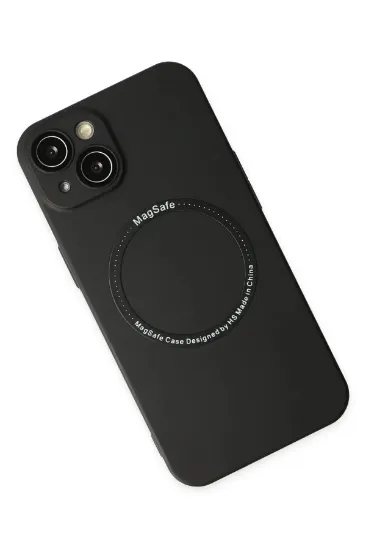 Newface iPhone 14 Plus Kılıf Jack Magneticsafe Lens Silikon - Siyah resmi
