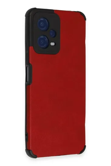 Newface Xiaomi Redmi Note 12 5G Kılıf Loop Deri Silikon - Kırmızı resmi