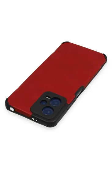 Newface Xiaomi Redmi Note 12 5G Kılıf Loop Deri Silikon - Kırmızı resmi