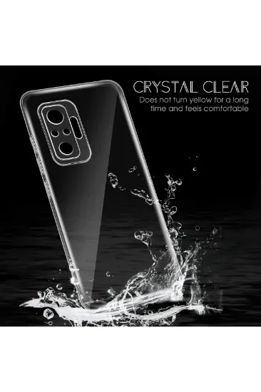 Newface Xiaomi Redmi Note 10 Pro Kılıf Lüx Şeffaf Silikon resmi