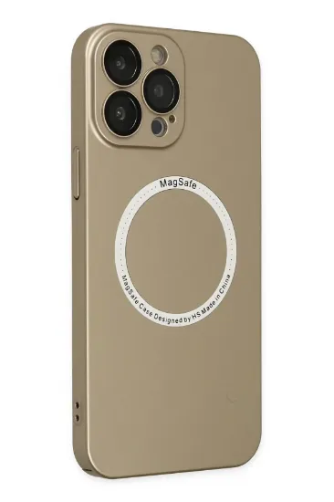 Newface iPhone 14 Pro Max Kılıf Jack Magneticsafe Lens Silikon - Gold resmi