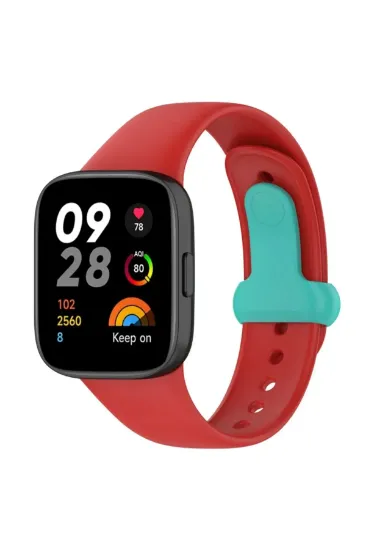 Newface Xiaomi Redmi Watch 3 Origin Silikon Kordon - Kırmızı resmi