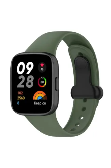Newface Xiaomi Redmi Watch 3 Origin Silikon Kordon - Koyu Yeşil resmi