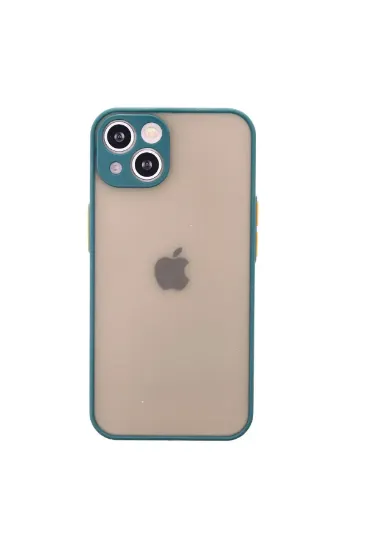 Newface iPhone 14 Kılıf Montreal Silikon Kapak - Yeşil resmi