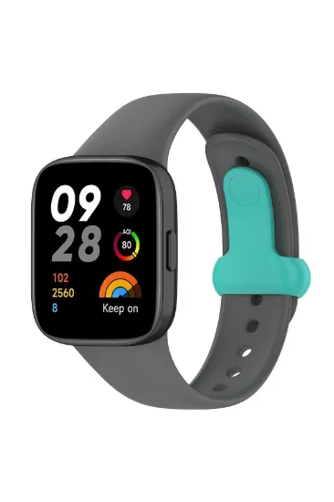 Newface Xiaomi Redmi Watch 3 Origin Silikon Kordon - Füme resmi