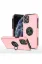 Newface iPhone 11 Pro Max Kılıf Elit Yüzüklü Kapak - Pembe resmi