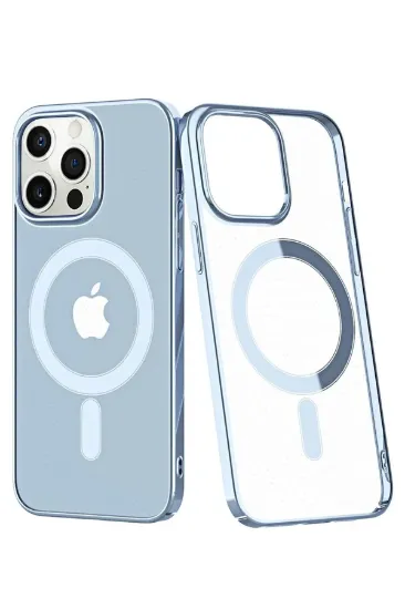 Newface iPhone 12 Pro Max Kılıf Element Magneticsafe Sert Kapak - Sierra Blue resmi