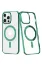 Newface iPhone 12 Pro Max Kılıf Element Magneticsafe Sert Kapak - Köknar Yeşili resmi