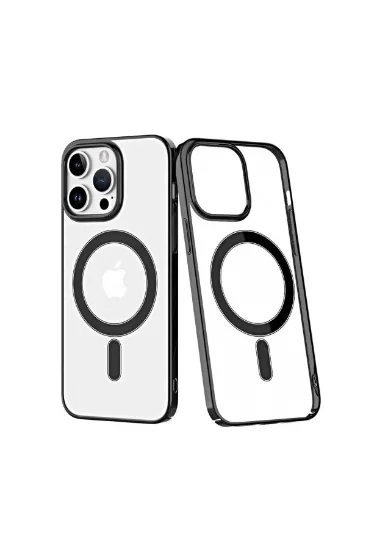 Newface iPhone 13 Pro Kılıf Element Magneticsafe Sert Kapak - Siyah resmi