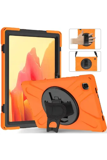 Newface Samsung Galaxy T220 Tab A7 Lite 8.7 Kılıf Amazing Tablet Kapak - Turuncu resmi