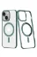 Newface iPhone 14 Plus Kılıf Element Magneticsafe Sert Kapak - Köknar Yeşili resmi