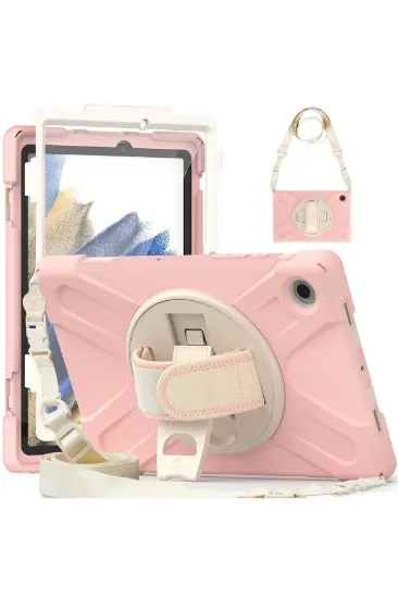 Newface Samsung Galaxy X200 Tab A8 10.5 Kılıf Amazing Tablet Kapak - Pembe resmi