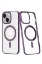 Newface iPhone 14 Plus Kılıf Element Magneticsafe Sert Kapak - Mor resmi